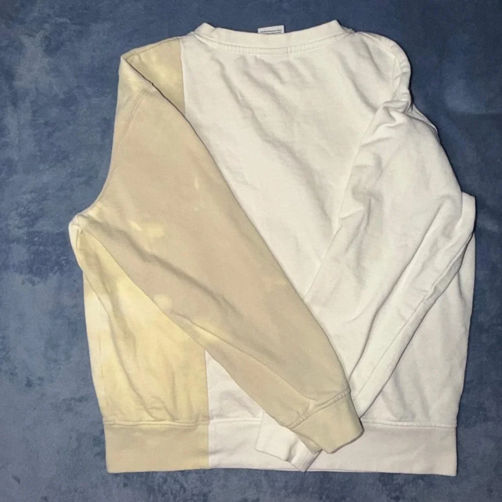 Zara cream & white tie-dye sweatshirt